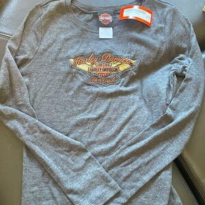 BNWT Women’s Long Sleeve Harley Davidson T-Shirt, Size L